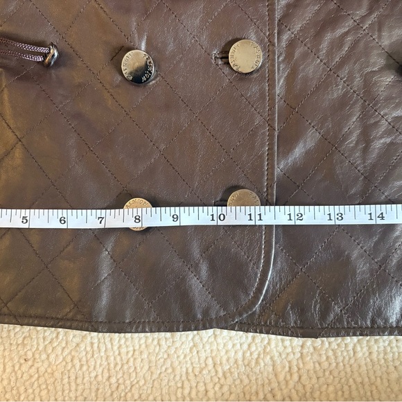 VOGUE VIRILE vintage Brown Leather Women's Jacket - Picture 14 of 14